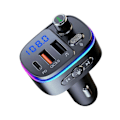 Miniatyrbillede 3 af 5: Ny Bil Bluetooth Mp3 Afspiller Tabsfri Bluetooth Opkald Multifunktionel Bilafspiller Biloplader 3.0 Hurtig