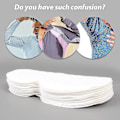 Miniatyrbild 3 av 4: 100 st/set Underarm Pads Kläder Svettavvisande Deodorant Pads Armhåla Vård Svettabsorberande Pads Deodorant För Kvinnor Män