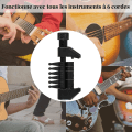 Miniatyrbild 4 av 5: Ukulele Capo Akustisk Eletric Gitarr Clip Snabbväxlande Capo Klämma, bärbar Akustisk Gitarr Ackord