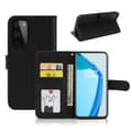OnePlus 9 Pro Wallet Case Leather Skin Case Black