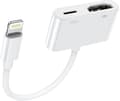 HDMI-adapter for iPhone til TV, [Apple MFi-sertifisert] 1080P Digital AV Lightning-adapter, Plug and Play Sync Screen HDMI-kontakt for iPhone og iPad, C