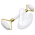 White Jade Facial Roller and Gua Sha Genuine Natural Stone