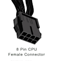 Miniatyrbild 5 av 5: EPS12V CPU 8-pin hona till CPU ATX 8-pin och ATX 4-pin hane strömförsörjningsförlängningskabel