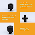 Miniatyrbillede 4 af 5: 4 stk. Skrue Adapter A18 1/4 Hun til M4 Han Skrue