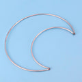 Miniatyrbillede 5 af 5: Måne Stjerne Drømmefanger Metal Bøjle Ringe Cirkel Macrame til DIY Håndværk Drømmefanger Fremstilling Hjem Væg