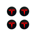 Miniatyrbild 5 av 5: XYC Passar till tesla Tesla modell 3 hjulnavkapsel logotyp - mörkgrå silver logotyp (fyra pack)