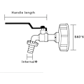 Miniatyrbillede 3 af 5: IBC Tank Hane 1000l Regnvand Opsamling Hane | IBC Vandtank Adapter 1/2 Dobbelt Regnvand Opsamling Hane