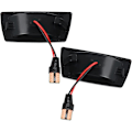 Miniatyrbild 5 av 5: Dynamisk sidoblinkers, LED-blinkers, rökfärgade, ersättning för V-auxhall O-pel Adam Astra H Corsa D Corsa E Insignia