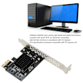 Miniatyrbillede 3 af 5: PCIe SATA 3.0 Udvidelseskort til Desktop - Stabil 6 Gbps Transmission, Plug and Play Controller