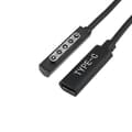 Miniatyrbillede 3 af 5: Type C PD Opladningskabel Usb C Hun Adapter Konverter til Microsoft Surface Pro 1/2