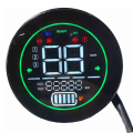 Miniatyrbild 1 av 5: Elektrisk cykelhastighetsmätare Scooter instrumentbräda Indikator 48v 60v 72v Bly-syrabatteri Led-instrument
