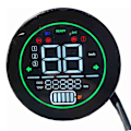 Miniatyrbillede 1 af 5: Elcykel Speedometer Scooter Instrumentbræt Indikator 48v 60v 72v Blybatteri Led Instrument