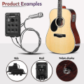 Miniatyrbilde 3 av 5: Fishman 4-bånds 301 EQ-tuner Piezo-mikrofon forforsterker-blanding akustisk gitar pickup