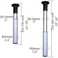 Miniatyrbillede 5 af 5: Justerbare Bordben i Aluminiumlegering, Foldbare Spisebordben, Løfteben, Justerbare Støttefødder, Teleskopiske Foldbare Multifunktionelle