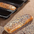Miniatyrbillede 3 af 5: 2 stk. Silikone Perforerede Bageforme Sandwichform Franskbrødsform Madmåtte 5 Brød Non-Stick Bageplade