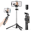 Miniatyrbillede 1 af 5: Selfie Stick Tripod med Bluetooth Fjernbetjening. 3 I 1 Trådløs 360 Graders Rotation Selfie