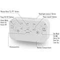 Miniatyrbild 2 av 5: LED Väckarklocka Digital Snooze Sensor Ljusaktiverad Bakgrundsbelysning Datum Temperaturvisning (Vit)