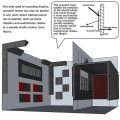 Miniatyrbillede 3 af 5: 4 stk. Akustiske Paneler Studio Akustisk Lydtæt Skum, Lydbehandling Basfælde Hjørne, Lydpaneler