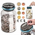 Miniatyrbillede 1 af 5: Opgrader Din Pengebesparelse Med Denne Store Digitale Mønttællende LCD Møntboks!