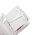 Miniatyrbillede 4 af 4: t Emblem Front & Rear Decal Wrap til Tesla Alle Modeller (1 Par)