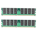 Miniatyrbillede 1 af 5: 2X DDR 1GB PC Hukommelse Ram DDR1 Desktop PC3200 400MHz 184 Pin Non-ECC Computer Memoria Modul