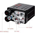 Miniatyrbillede 2 af 5: Kompressor Tryk Switch, 90-120 PSI, 240V, 4 Udgange, Sort