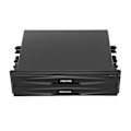 Miniatyrbillede 2 af 5: Bil Auto Single Din Radio Lomme, Universal Cd Radio Lomme Drikkekop Holder Opbevaringsboks Sort