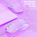 Miniatyrbillede 5 af 5: Onikuma Cw905 Trådløs Mus 6400 Dpi Usb Gaming Mus 7-knaps Design Åndende Led Farve Til Desktop