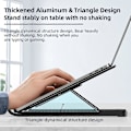 Pikkukuva 5 / 5: Type A X5U Alumiiniseos Kannettavan Tietokoneen Teline Koroke USB-keskitin 3xUSB+2xType-C-portilla, 6 Korkeustasoa