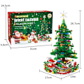 Miniatyrbild 2 av 2: Adventskalender 2024 för vuxna tonårspojkar och flickor, 24-i-1 byggklossar för julgranar, 24 dagar till julnedräkningskalender Byggleksaker