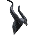 Miniatyrbillede 3 af 3: Halloween Maleficent Horn Hårbånd Cosplay Sort, Ond Maleficent Hovedpynt, til Kvinde/Mand