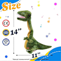 Pikkukuva 3 / 5: Tanssiva Dinosauruksen Leikkihahmo Toistaa Sanasi Puhuva T-Rex Leikkihahmo Värähtelee Laulua Matkii Kiertää Interaktiivinen Animoitu Leikkihahmo Puhuva Pehmolelu Lahja Lapsille B