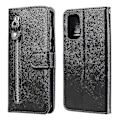 Miniatyrbild 2 av 5: Plånboksfodral för Samsung Galaxy A32 4G, premium PU-läder magnetisk stängning kortfack stativ dragkedjeficka mjukt TPU flip-fodral - Svart