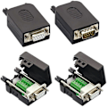 Miniatyrbild 3 av 5: DB9 Lödfri RS232 D-SUB Seriell till 9-Pin Port Terminal Hane Hona Adapter Kontakt Kopplingsplint