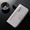 Miniatyrbild 5 av 5: Plånboksfodral för Xiaomi Redmi Note 11 Pro Plus, premium PU-läder magnetisk stängning kortfack stativ dragkedjeficka mjukt TPU flip-fodral - Rosa