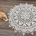 Miniatyrbild 1 av 2: Mandala Hjälpmålning Stencil Stor Återanvändbar Stencil För Golv Vägg Kakel Tyg Möbler