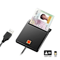 Miniatyrbillede 1 af 5: ROCKETEK SCR1 USB 2.0 Smart CAC Kortlæser ID SIM Bankkort Adapter