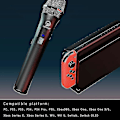 Miniatyrbillede 2 af 5: PS5 Trådløs Mikrofon, Spilkonsol Mikrofon, Med Switch Kompatibel Med Nintedno Switch PS5 PS4/Wii U Spil Trådløs Mikrofon (Hvid)