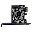 Pikkukuva 5 / 5: 2-portinen PCIE-kortti PCI Express 3.0 X1 - Dual USB-laajennuskortti SATA-virralla USB3.2 Gen2 10 Gbps ASM3142-siru pöytätietokoneille