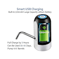 Miniatyrbilde 2 av 5: Vann Dispenser Vannpumpe USB Lading Automatisk Drikkevannspumpe Bærbar Elektrisk Vanndispenser