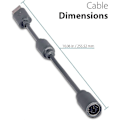 Miniatyrbilde 3 av 4: 2-pakning Kablet Kontroller USB Breakaway Kabelledning for Microsoft Xbox 360 Guitar Hero