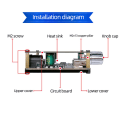 Miniatyrbillede 2 af 3: 2X50W Bluetooth 5.0 Effektforstærker Klasse D Lyd 10W-200W HiFi Stereo Trådløs Musikafspiller USB Lydkort Digital AMP