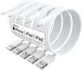 5X Lightning USB-kabel til Apple for din iPhone, iPad 1m