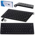 Wireless Keyboard 2.4GHz USB for Smart TV/PC/Mac/Android Black