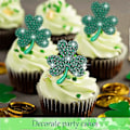 Miniatyrbillede 3 af 5: 12 stk. Shamrock Servietring Spænde Servietring Rhinestone Servietring til . 's Dag Bryllupsfest Tab
