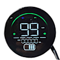 Miniatyrbillede 3 af 5: Elcykel Speedometer Scooter Instrumentbræt Indikator 48v 60v 72v Blybatteri Led Instrument