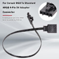Pikkukuva 2 / 4: Corsair 4-pin RGB -standardi ARGB 5V 3-pin liitin sovittimella 25 cm kaapeli
