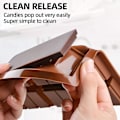Miniatyrbild 4 av 5: 2-pack silikonformar för choklad, rektangulära vaxsmältformar, energibarformar i silikon för choklad