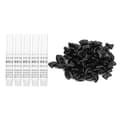 Soft Nail Caps for Cats - Paw Scratch Protection (100 pcs, Black)