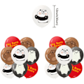 Pikkukuva 4 / 5: We Bare Bears Synttärijuhlat Koristeet Karhut Juhlatarvikkeet Sisältävät Onnellinen Syntymäpäivä Banneri Ilmapallot Kakun Koriste Cupcakes Koristeet